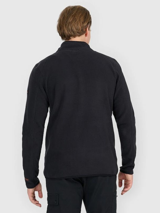 Ανδρική Ζακέτα Fleece Μαύρη
