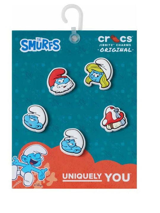 Crocs Jibbitz Charms Smurfs Multicolour 5 Pieces