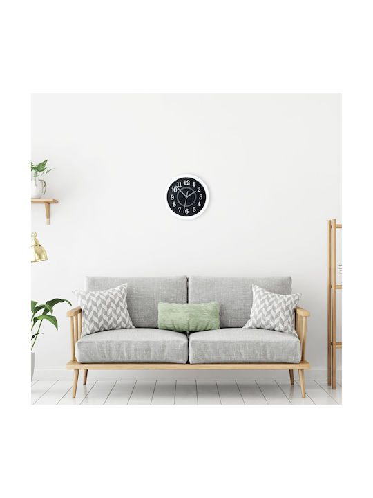 Relaxdays Wall Clock White Ø20cm