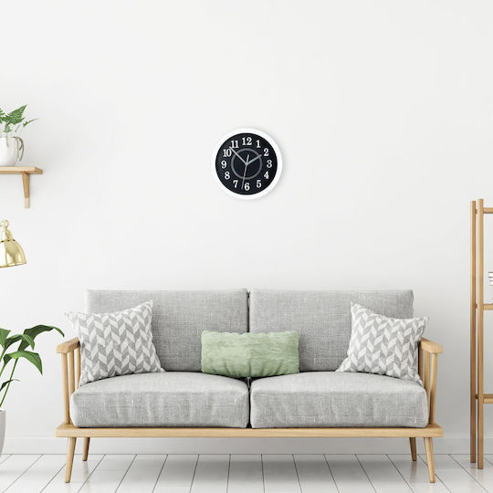 Relaxdays Ceas de Perete Alb Ø20cm