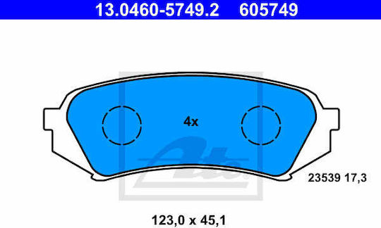 Brake Pads Lexus Lx Uzj100 Ate 13046057492