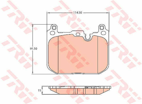 TRW GDB2137 Brake Pad Set Disc Brake
