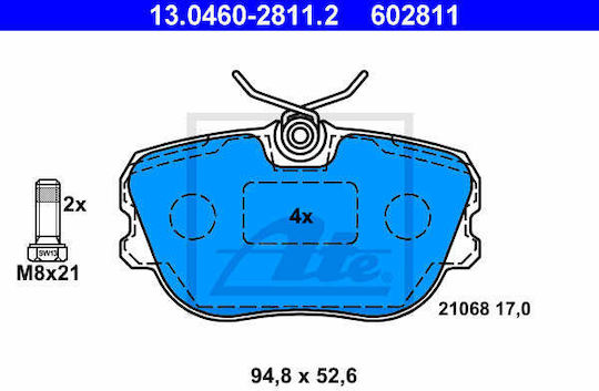 Placute de frana Saab 900 I Ac4 Am4 Ate 13046028112