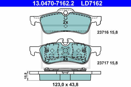 Brake Pads Mini Mini R50 R53 Ate 13047071622