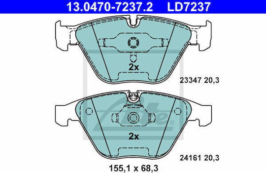Bmw 3 E90 Ate Brake Pads 13047072372