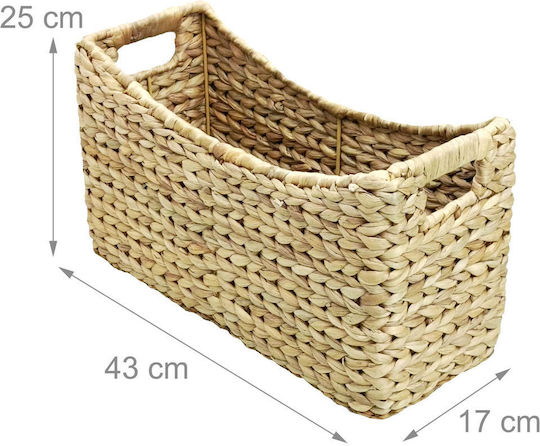 Relaxdays Raft Pentru Reviste Maro 25x17x43cm
