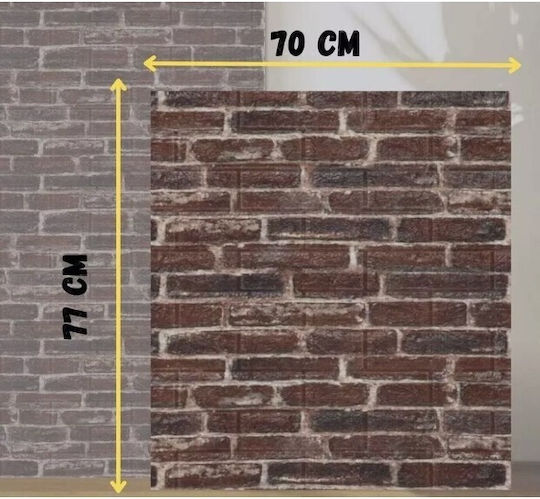 Panouri Decorative 3D Din PVC Autoadezive Roșii 70x77cm 10 Bucăți