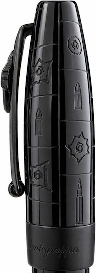 Montegrappa Black Fountain Pen With Black Ink