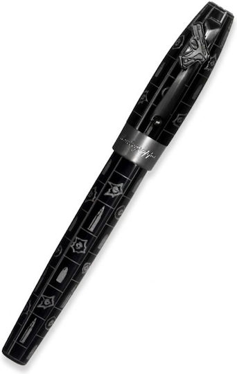 Montegrappa Black Fountain Pen With Black Ink