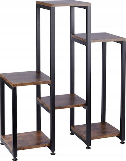 Vilde Βάση Γλάστρας Μεταλλική Μαύρη 62x24x80εκ.