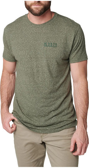 5.11 Tactical Triblend Legacy Къс Ръкав Тениска Военнозелена