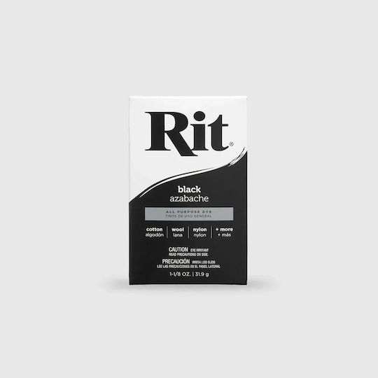 Rit Dye Powder All-Purpose Fabric Dye Black 31.9g