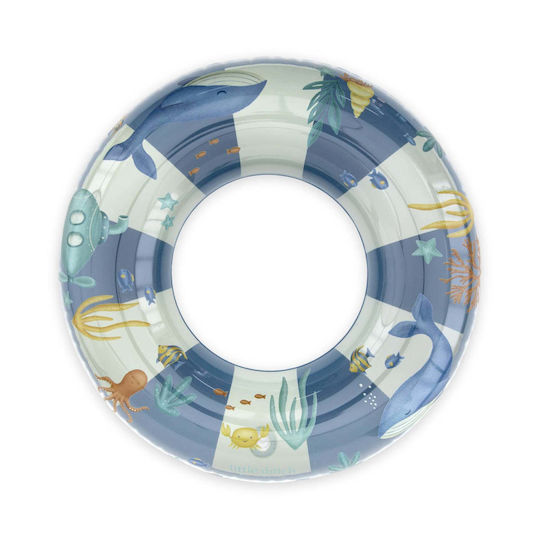 Little Dutch Kids' Swim Ring Ocean World Blue 50 Cm