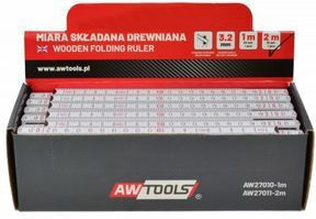 AWTools AW27010 Дървено Разгъваемо Мерило 1м