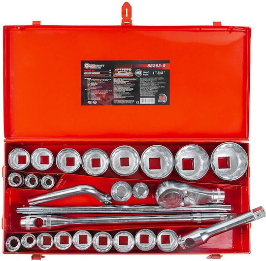 Set Unelte Forcekraft Set Unelte 26 Bucăți 3/4" 12-Laturi