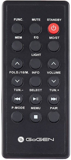 Fm Radio Cd Bluetooth Gogen Cdm 425 Btdab 25 W Mp3 Usb Sd Card Remote Control Black Silver