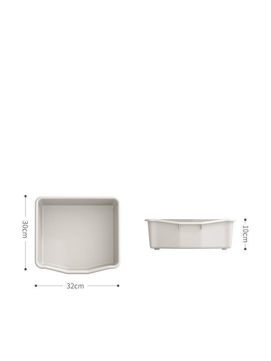 Sistem Depozitare Jucării din Țesătură Gri 77x66x32cm