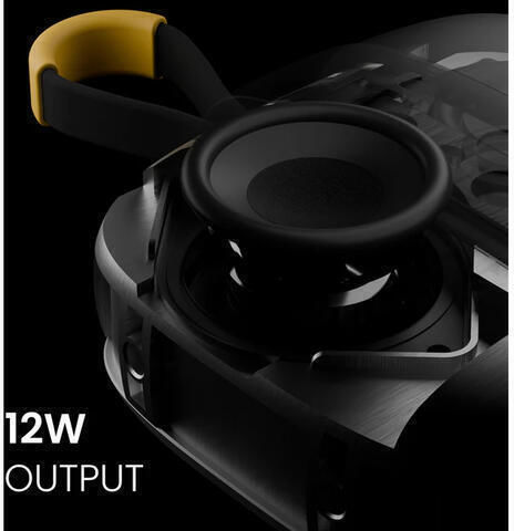 HiFuture LINO S Waterproof Bluetooth Speaker 12W with Battery Life up to 10 Hours Black