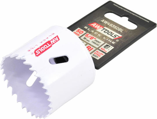 AWTools Bimetal HSS Dry Cutting Hole Saw with Diameter from 32mm to 38mm for Wood
