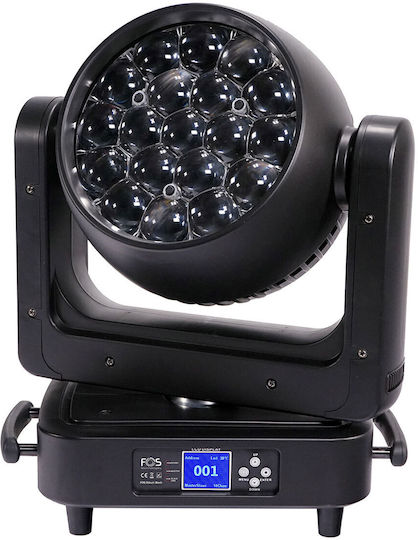 Fos Technologies Odeum Wash Κινούμενη Κεφαλή Wash 19x25w Rgbw