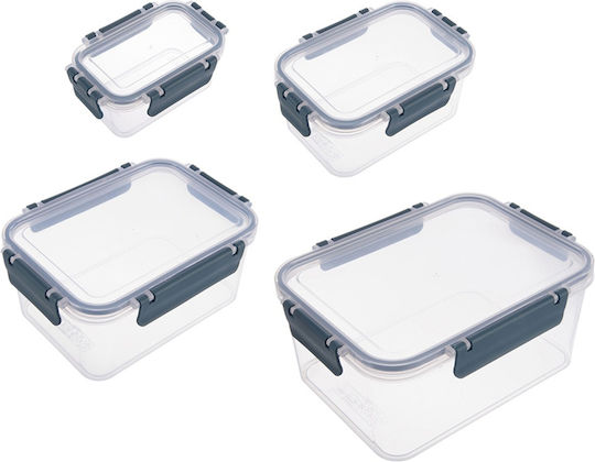 Orion Set Mittagsboxen Transparent 4 Stück