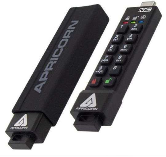 Apricorn Aegis Secure Key 3NXC 64GB USB 3.2 USB Stick Black