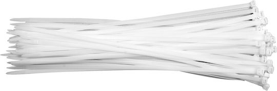 Legături Cablu Din Plastic 450x9,0 50 Bucăți Albe