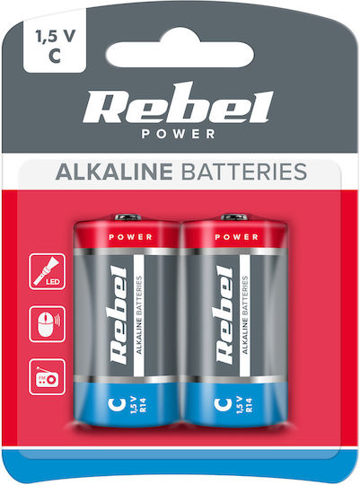 Vipow Accu Αλκαλικές Μπαταρίες C 1.5V 2τμχ