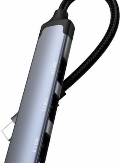 Ldnio Convertor USB-C / 3.5mm masculin în 3.5mm feminin 1buc