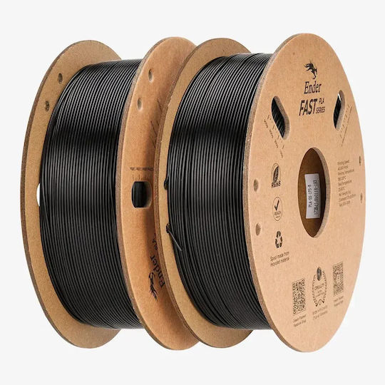 Creality3D PLA 3D Принтер Филамент 1.75мм Черен 2кг