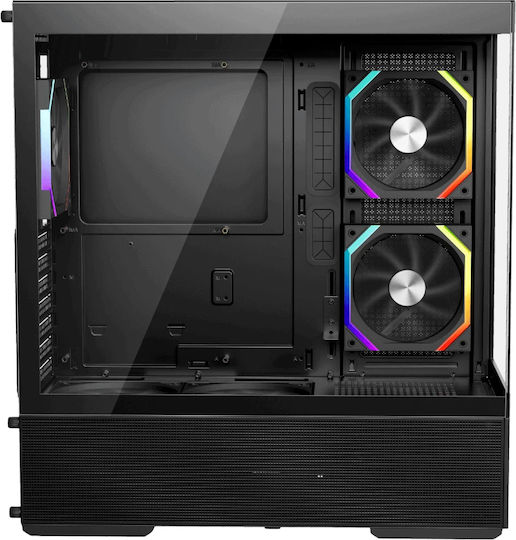 1STPLAYER CV7-BK-2FAR-2FH7R-1FH7 Gaming Midi Tower Κουτί Υπολογιστή με Πλαϊνό Παράθυρο Μαύρο