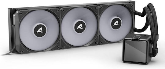 Sharkoon S100 Răcire cu Lichid AIO CPU cu 3 Ventilatoare de 120mm și Iluminare ARGB
