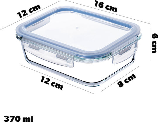 Kadax Set Mittagsboxen Glas Transparente 4 Stück