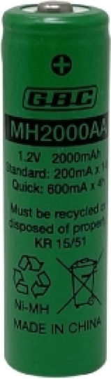 SKB Επαναφορτιζόμενη Μπαταρία AA Ni-MH 2000mAh 1.2V 1τμχ