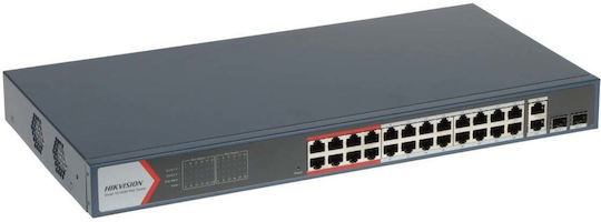 Hikvision DS-3E1326P-EI(B) Managed L2 PoE+ Switch with 24 Ethernet Ports
