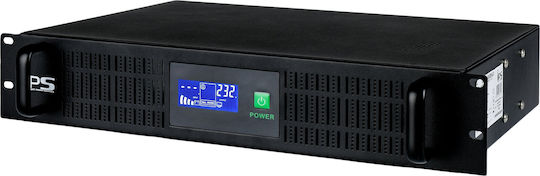 MPL 2U-2000-LCD UPS Line-Interactive 2000VA 1200W με 2 Πρίζες
