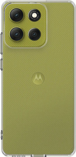 Vivid Set Silicone Back Cover Tempered Glass Set with Tempered Glass Transparent Moto G86