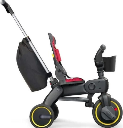 ForAll Kids Tricycle with Storage Basket, Push Handle & Sunshade for 18+ Months Light Blue