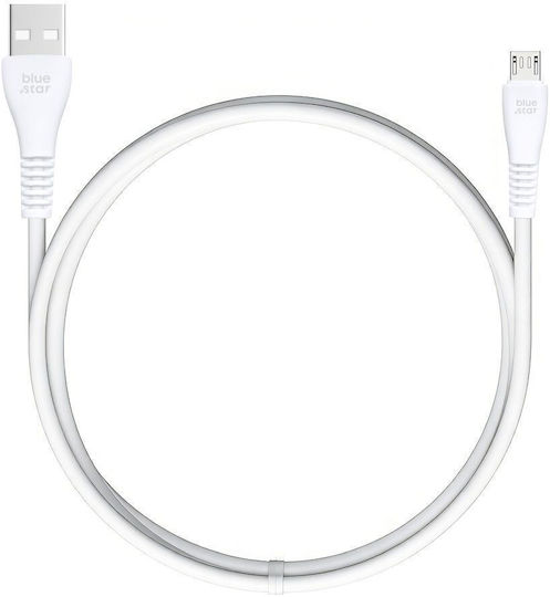 Blue Star Cablu Regular USB 2.0 la Micro USB Alb 1m 1 Bucată