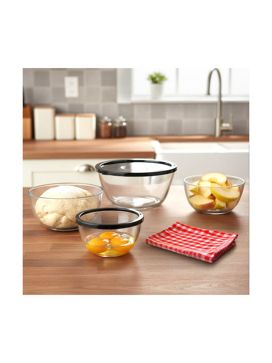 Vilde Vilde Glas Mittagsboxen Transparent 4 Stück