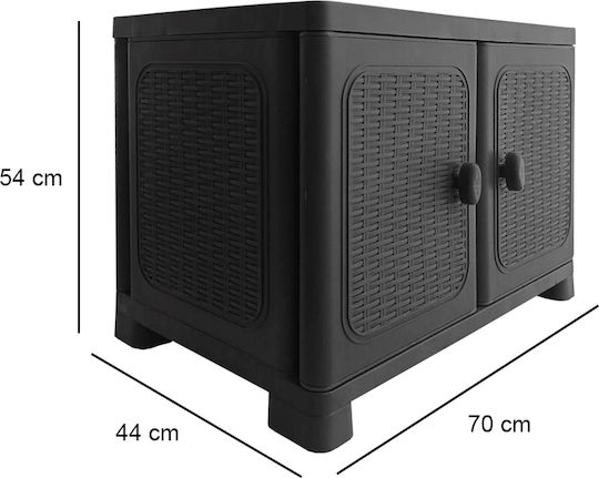 Double Door Plastic 70x44x54cm Double Door Plastic 70x44x54cm