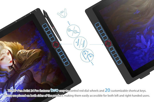 XP-Pen Artist 24 PRO Stilou digital cu ecran QHD 23.8"