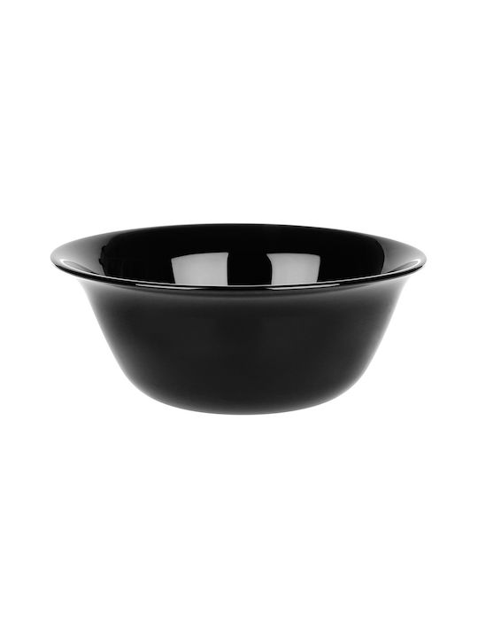 Vilde Servierschale Rund Glas Schwarz mit Durchmesser 13cm 6 Stück