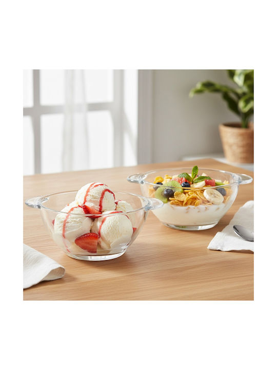 Vilde Servierschale Rund Glas Transparent mit Durchmesser 16,5 cm 6 Stück