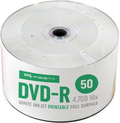 Omega Fiesta DVD-R 4.7GB 16x Suprafață Completă Alb Imprimabil Inkjet Sp*50 45817