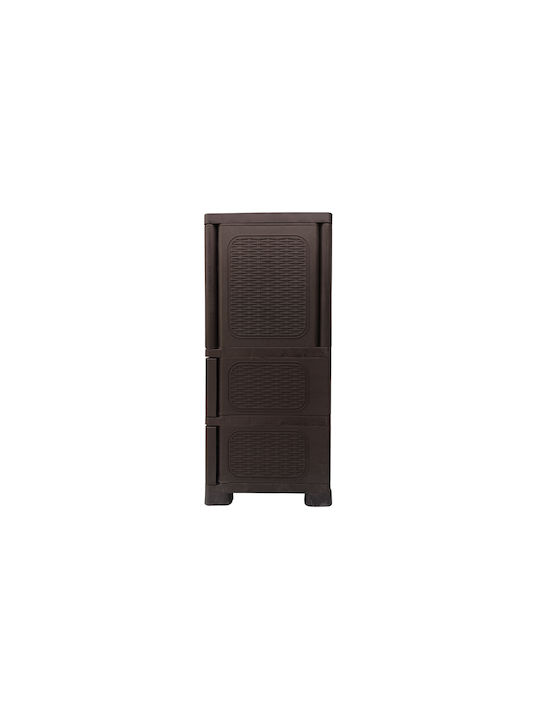 Dulap Dublu-Foi Din Plastic Cu 2 Rafturi 70x44x102cm