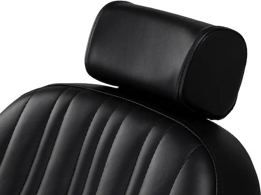 Barber Equipment Καρέκλα Κουρείου Μαύρη με Ρυθμιζόμενο Ύψος και Υδραυλική Ανύψωση