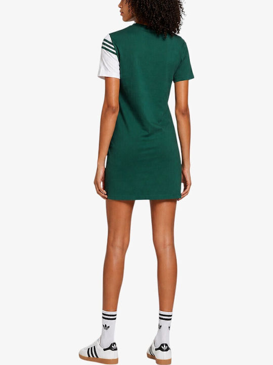 Αθλητικό Φόρεμα Κοντομάνικο Green/white