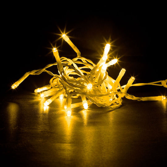 LED Weihnachtsbeleuchtung 4,2m Wärmes Weiß Vorhang Typ