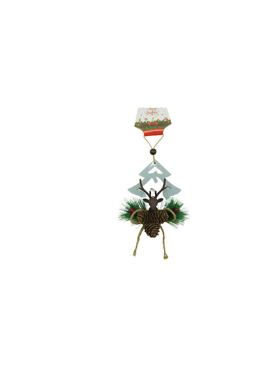 Deer Christmas Tree Ornament Christmas Tree Alista Home Multicolor Wood 18 Cm